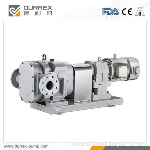 Professional Vinylon slurry transfer rotary lobe pumps